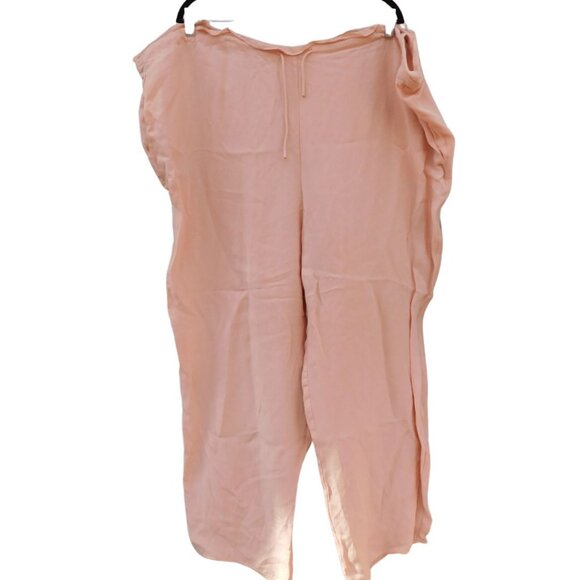 Sally LaPointe Lightweight Cupro Cropped Drawstring Pant - Picture 4 of 4